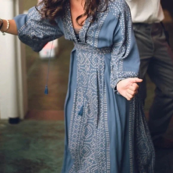 Free People Modern Kimono Boho Dress Size 8 - Picture 6 of 12